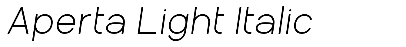 Aperta Light Italic